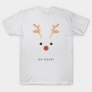 Merry Christmas (Cute Reindeer) T-Shirt